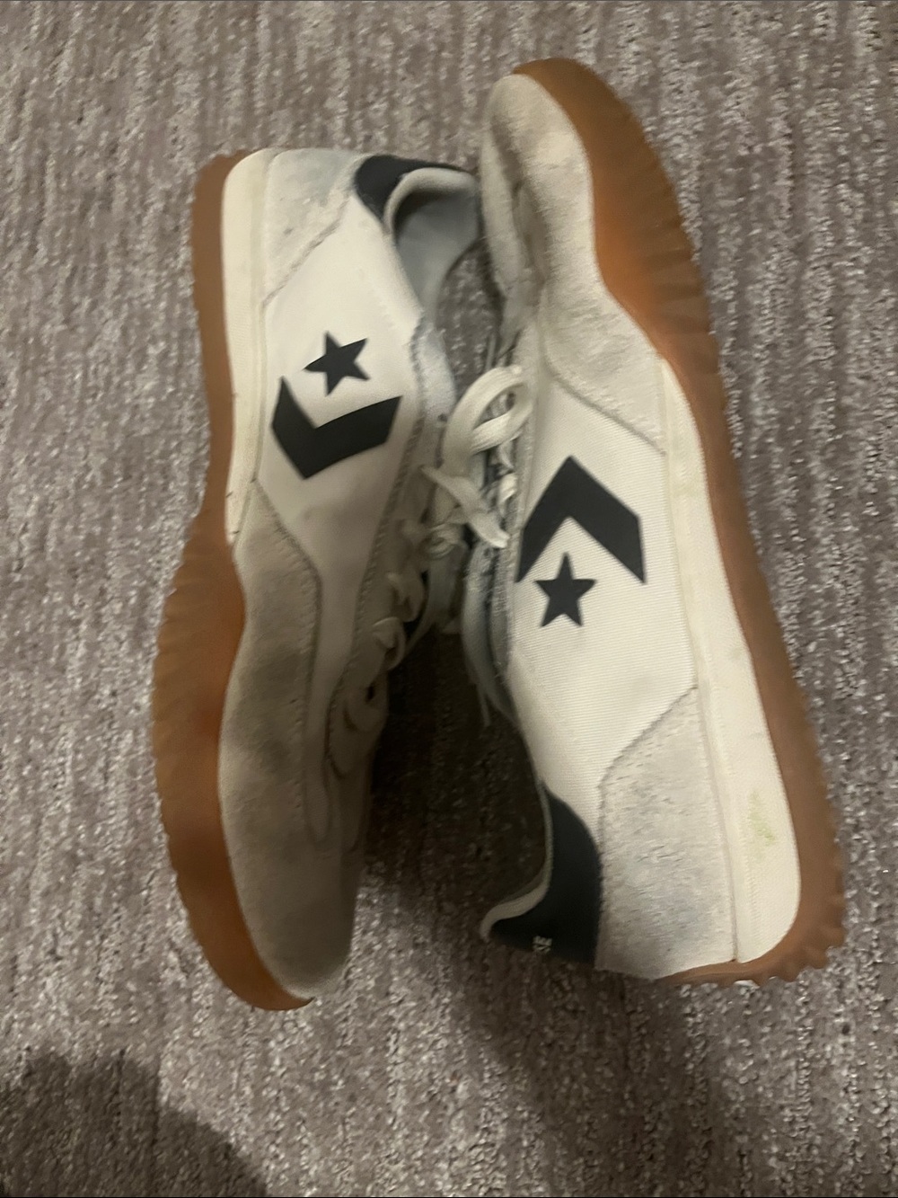 Converse Men’s Beige and Black Suede Low-Top converses  basically new - Picture 4 of 4